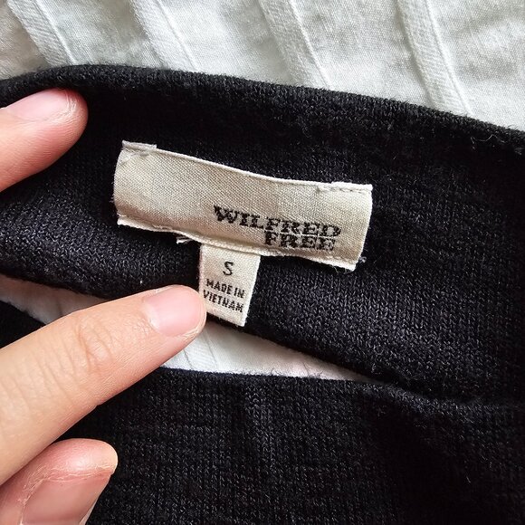 Aritzia Wilfred Free Moulton Mock Neck Low Back Dress - 2018 - Black - Sz S - Picture 4 of 11